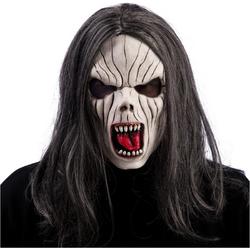 CARNIVAL TOYS - Latex vampier masker met haren voor volwassenen - Maskers > Integrale maskers